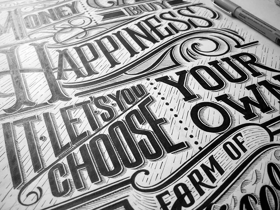 Hand Lettering a tinta por Mateusz Witczak