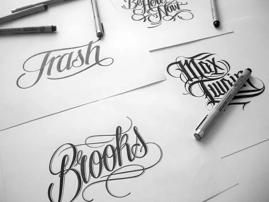 Hand Lettering a tinta por Mateusz Witczak