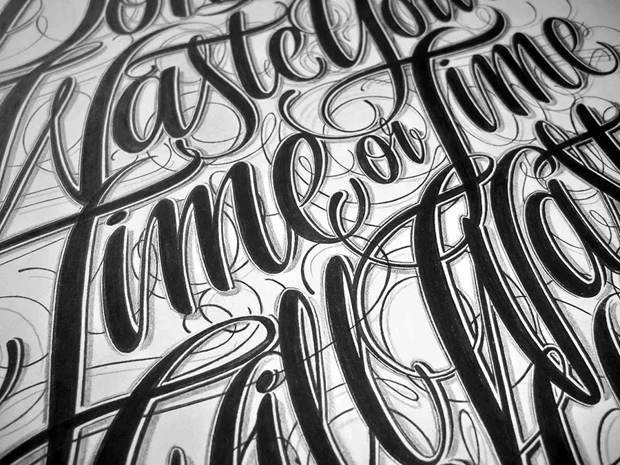 Hand Lettering a tinta por Mateusz Witczak