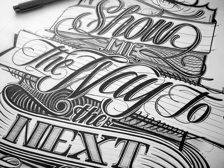 Hand Lettering a tinta por Mateusz Witczak