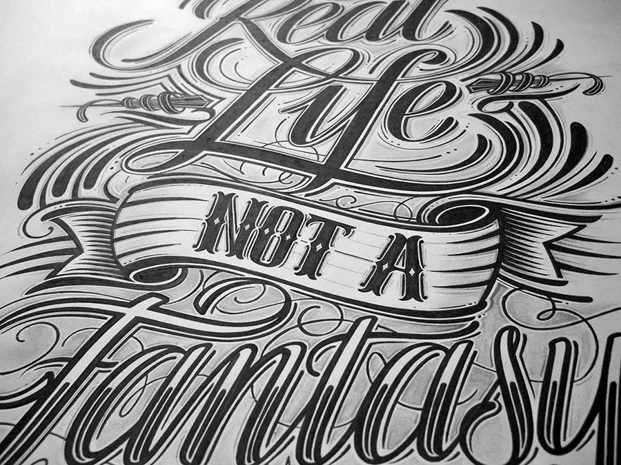 Hand Lettering a tinta por Mateusz Witczak