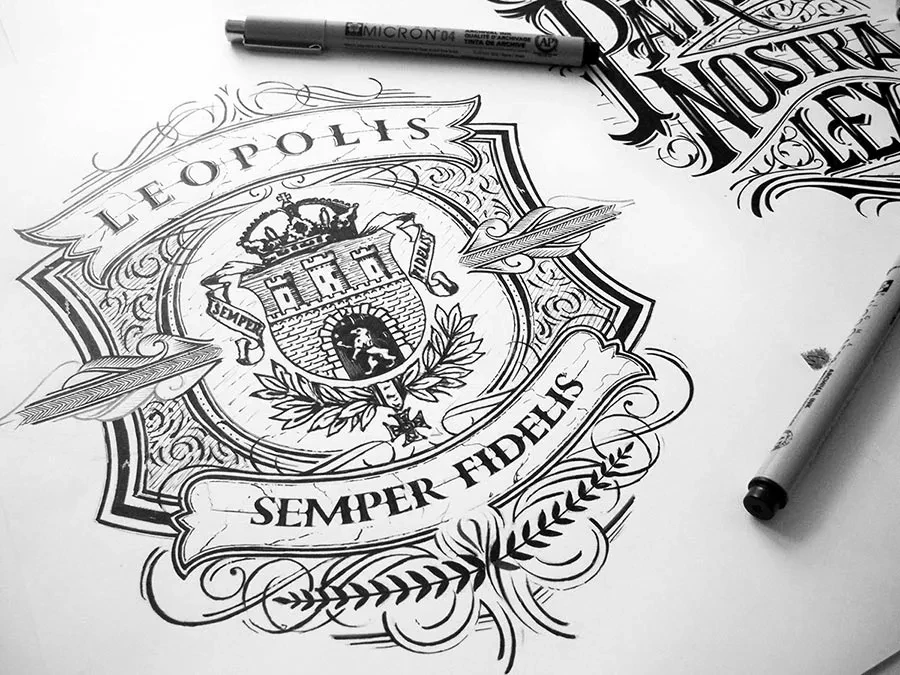 Hand Lettering a tinta por Mateusz Witczak