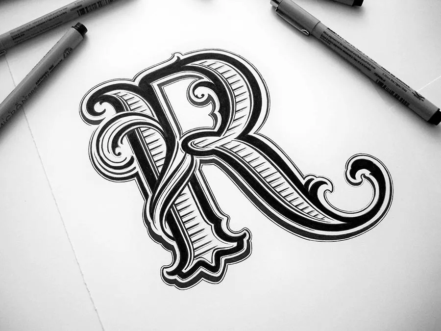 Hand Lettering a tinta por Mateusz Witczak