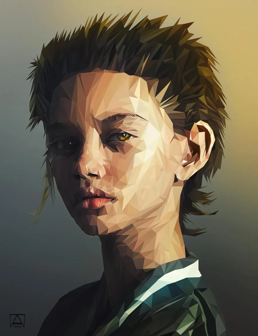 Retratos hechos al estilo Low Poly