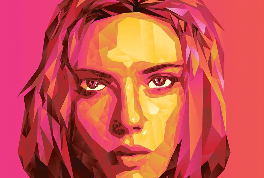 Retratos hechos al estilo Low Poly