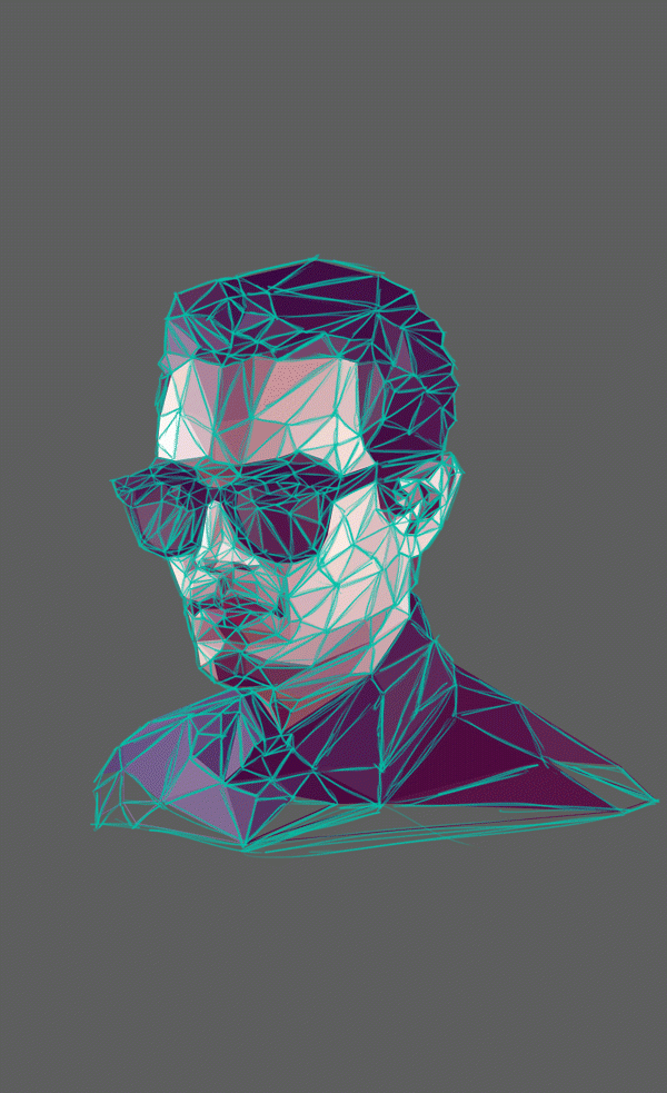 Retratos hechos al estilo Low Poly