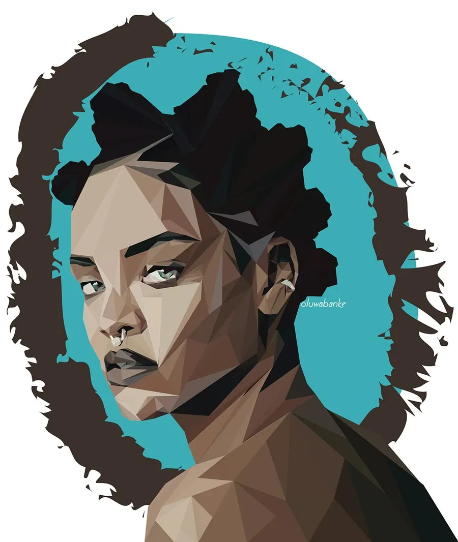 Retratos hechos al estilo Low Poly