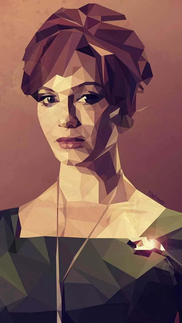 Retratos hechos al estilo Low Poly