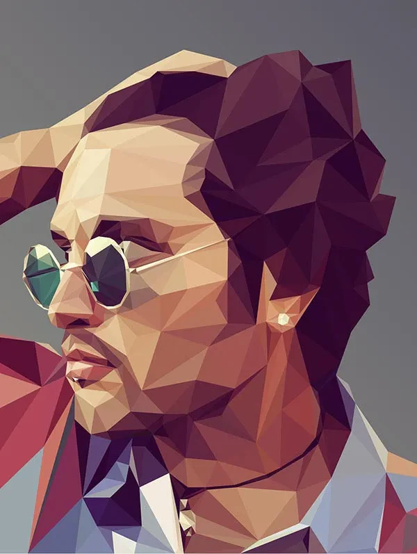 Retratos hechos al estilo Low Poly