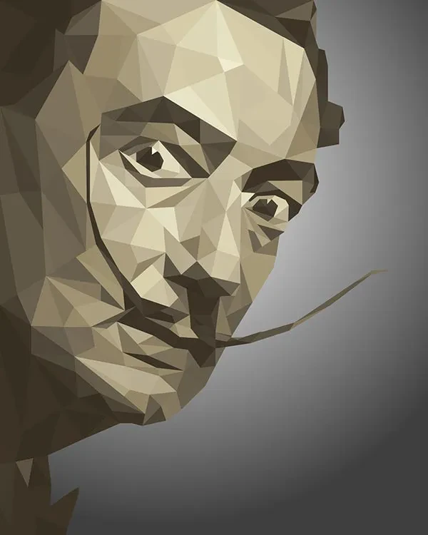 Retratos hechos al estilo Low Poly