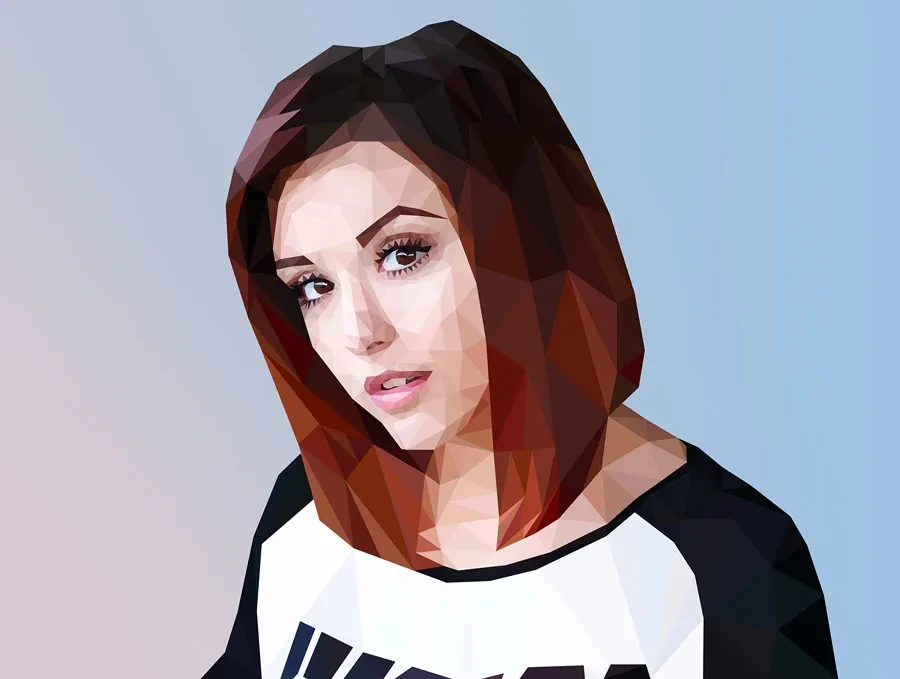 Retratos hechos al estilo Low Poly